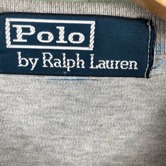 Polo by Ralph Lauren Men Gray Short Sleeve Collared Polo Custom Fit Shirt Sz XL - Picture 4 of 9